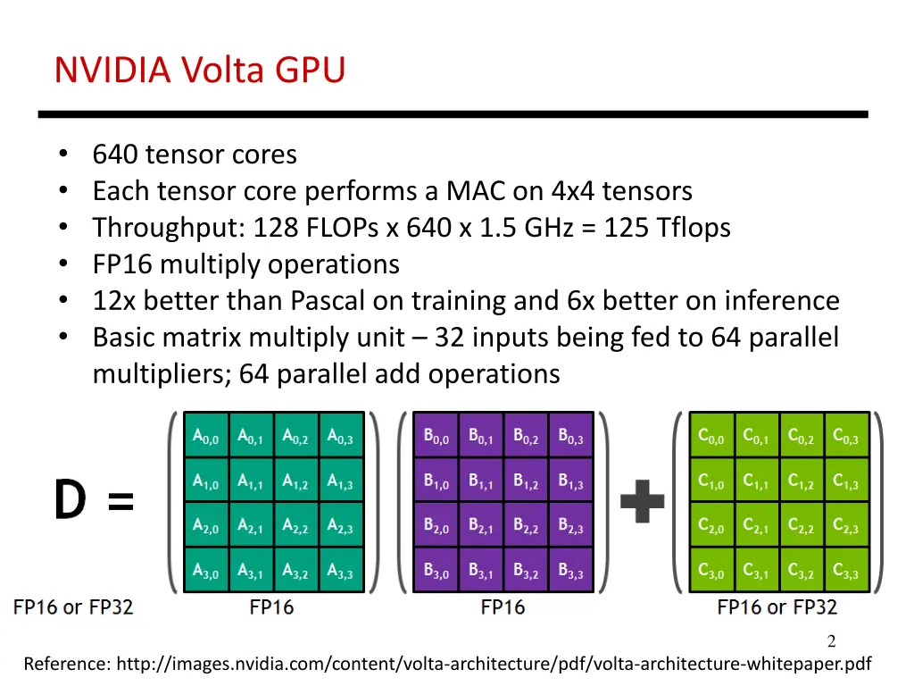 nvidia volta gpu