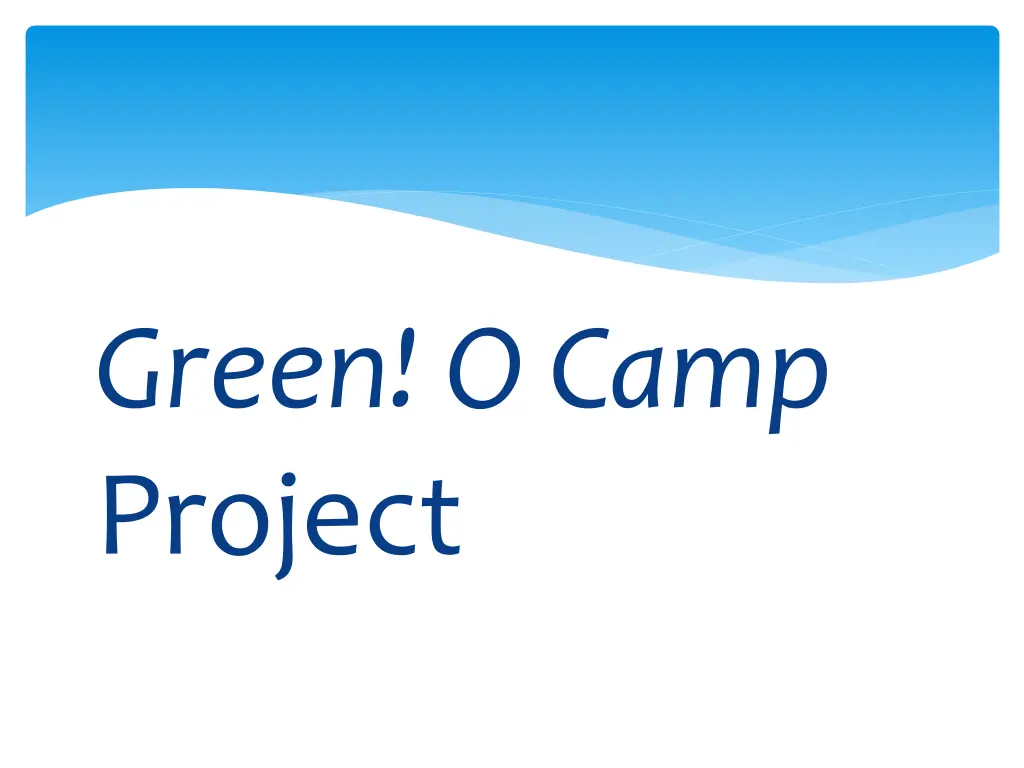 green o camp project