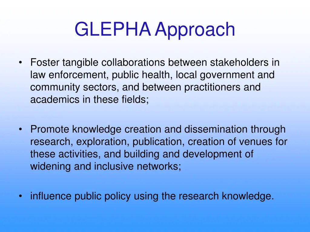 glepha approach