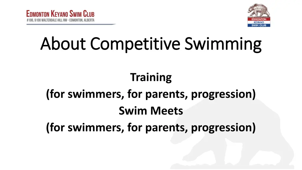 about competitive swimming about competitive