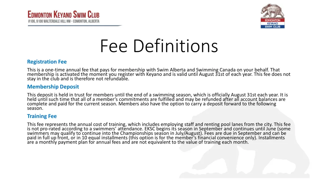 fee definitions