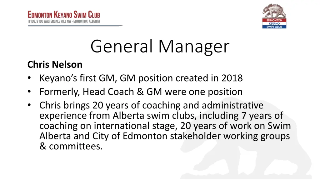 general manager