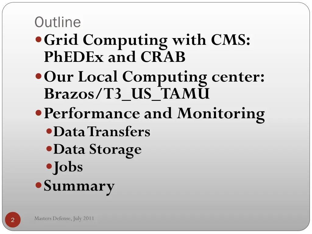 outline grid computing with cms phedex and crab