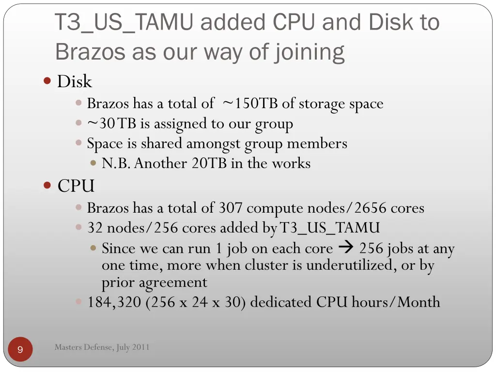 t3 us tamu added cpu and disk to brazos