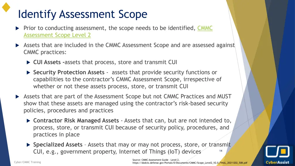 identify assessment scope