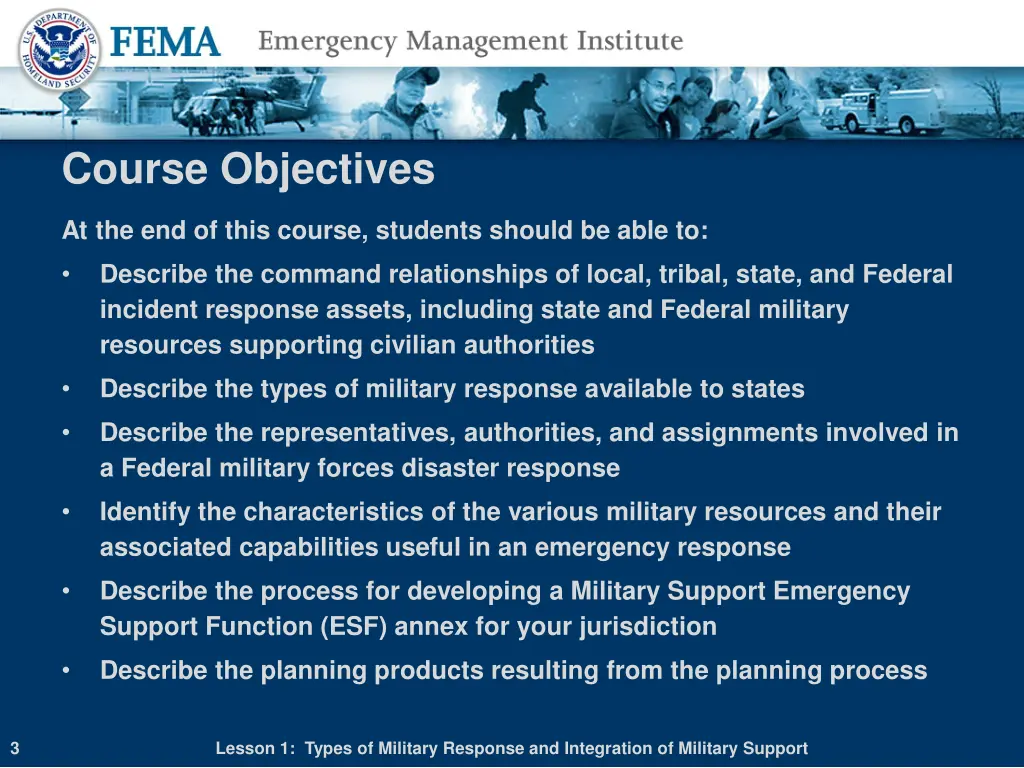 course objectives