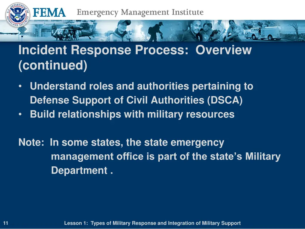 incident response process overview continued