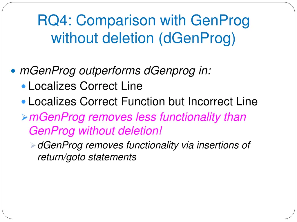 rq4 comparison with genprog without deletion