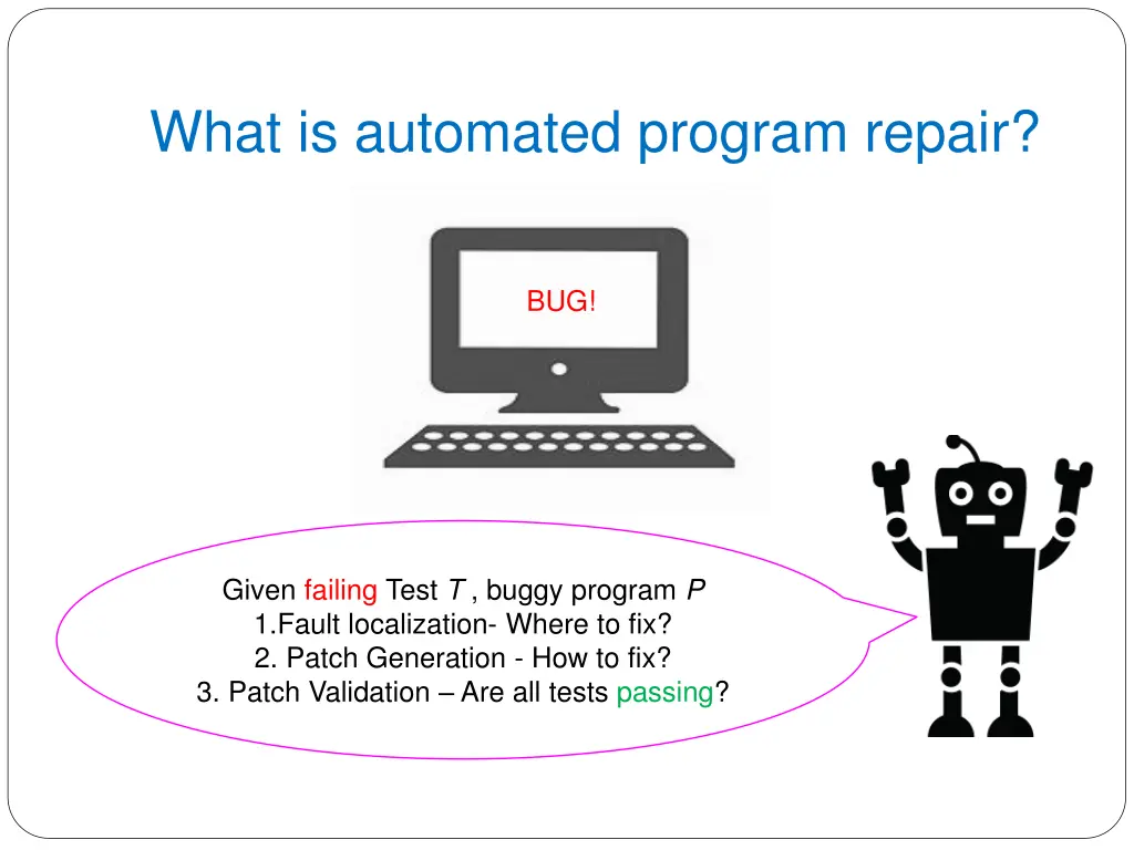 what is automated program repair