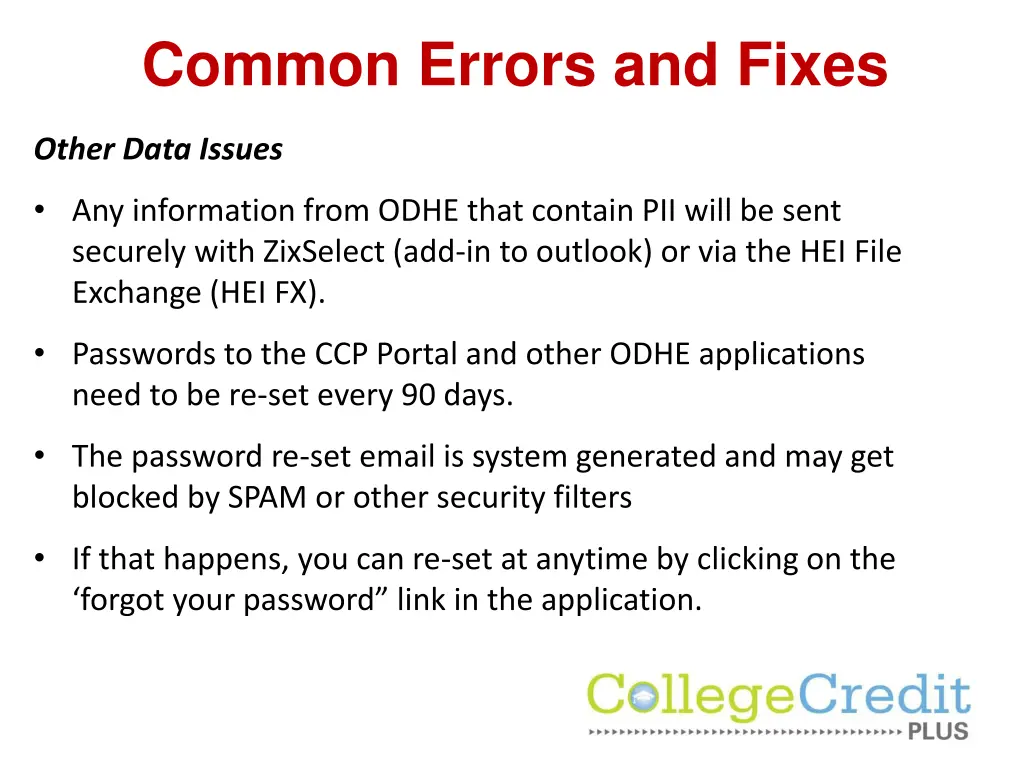 common errors and fixes 4