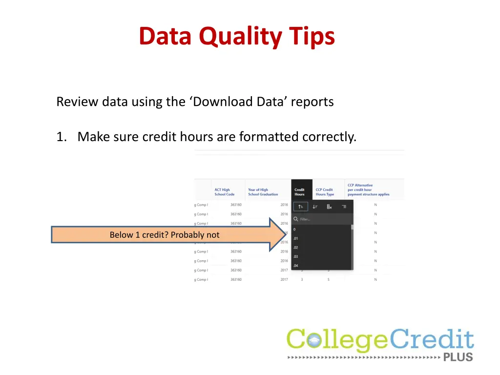 data quality tips