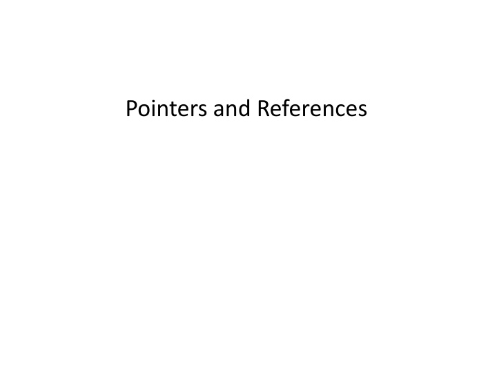 pointers and references