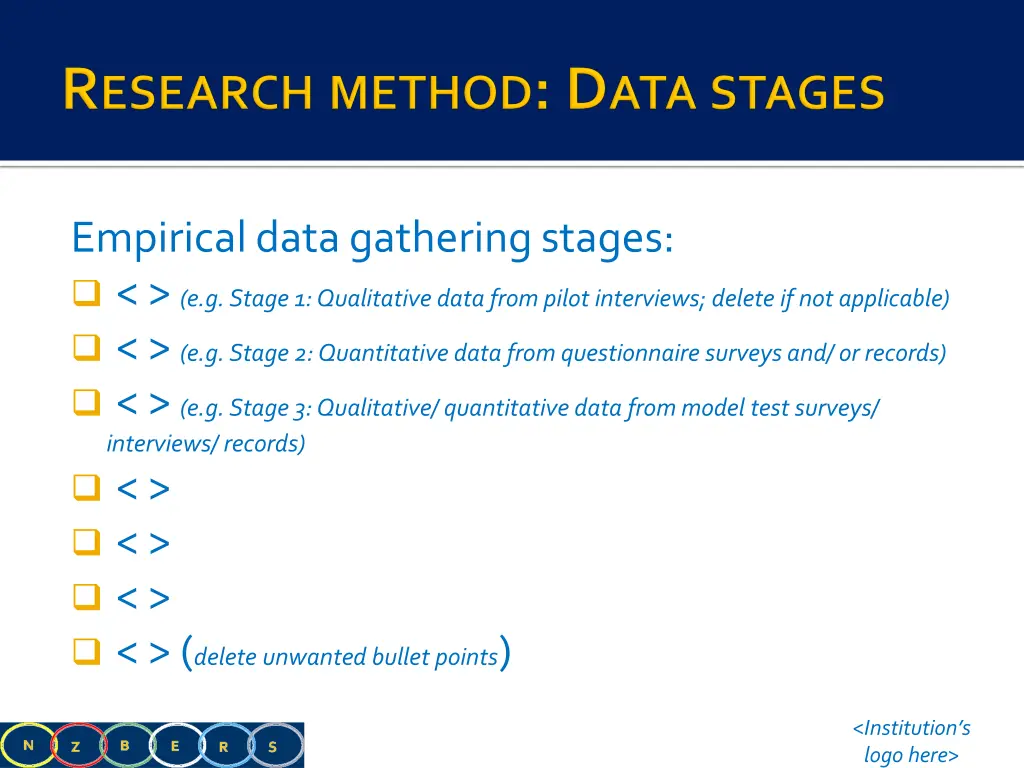 empirical data gathering stages e g stage