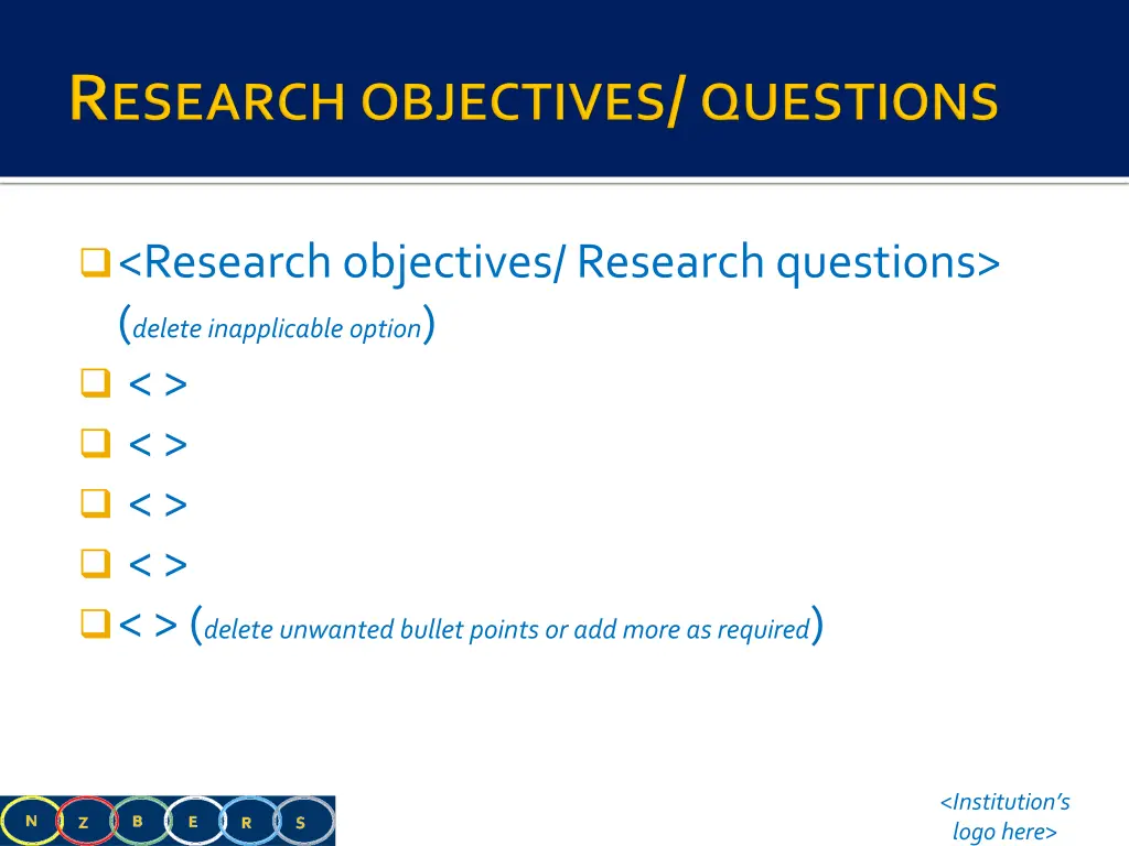 research objectives research questions delete