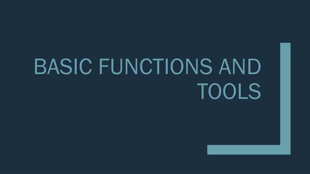 basic functions and