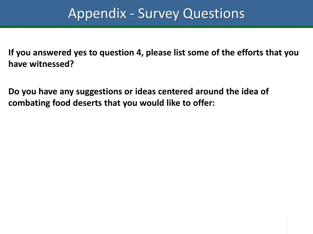 appendix survey questions 2