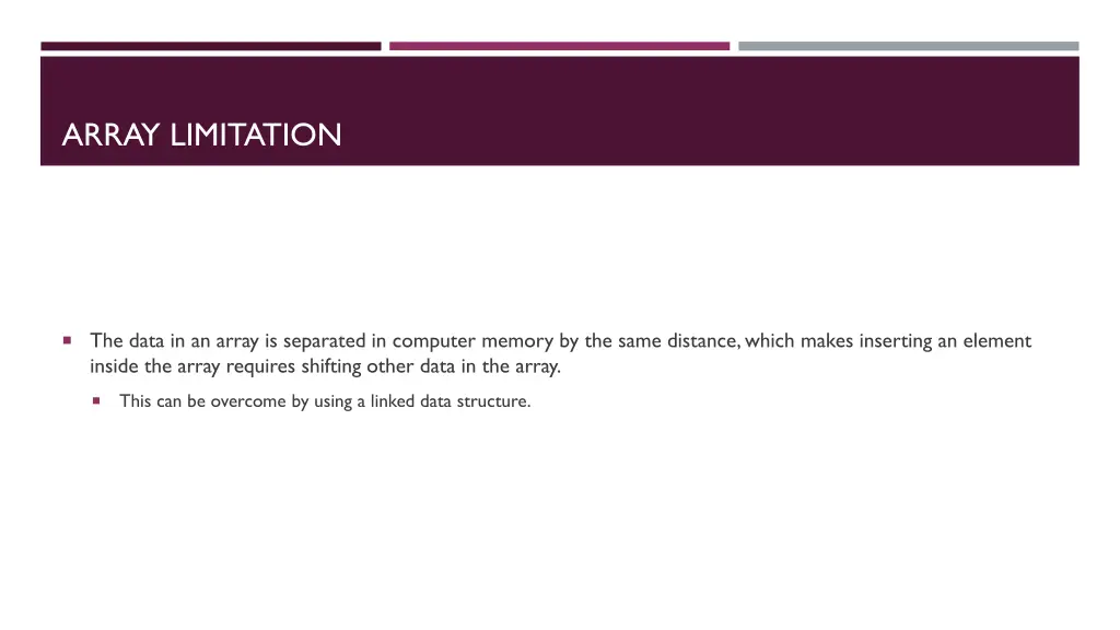 array limitation