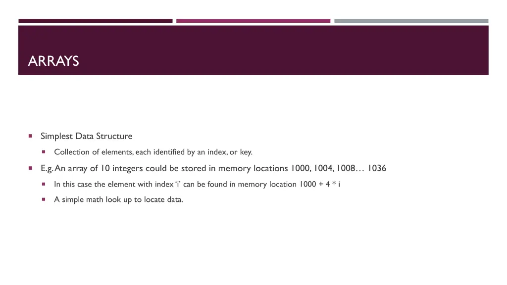 arrays