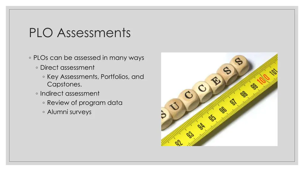 plo assessments