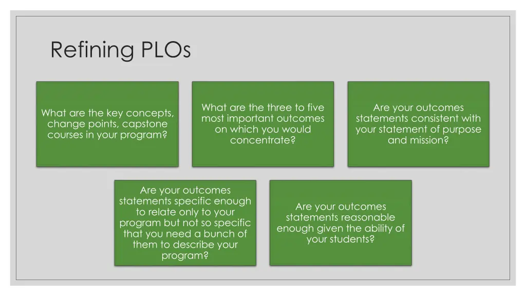 refining plos