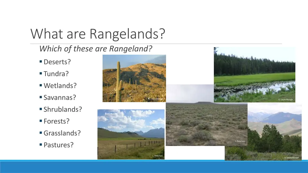 what are rangelands which of these are rangeland