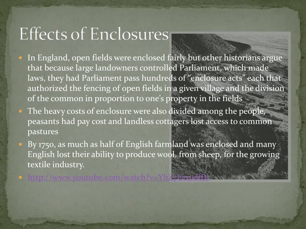 effects of enclosures