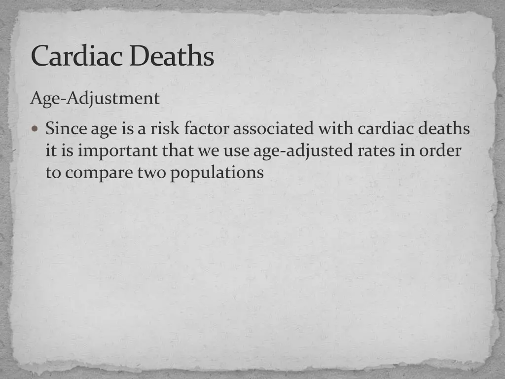 cardiac deaths 1