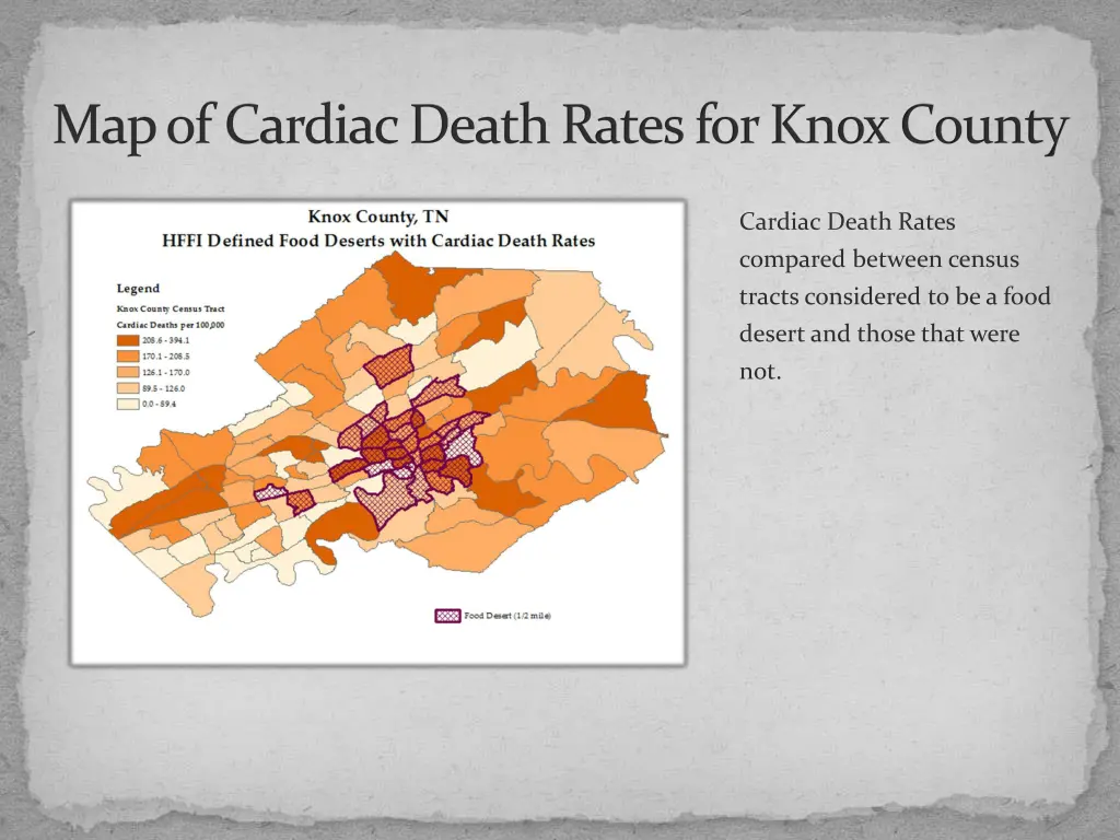 map of cardiac death rates for knox county 1