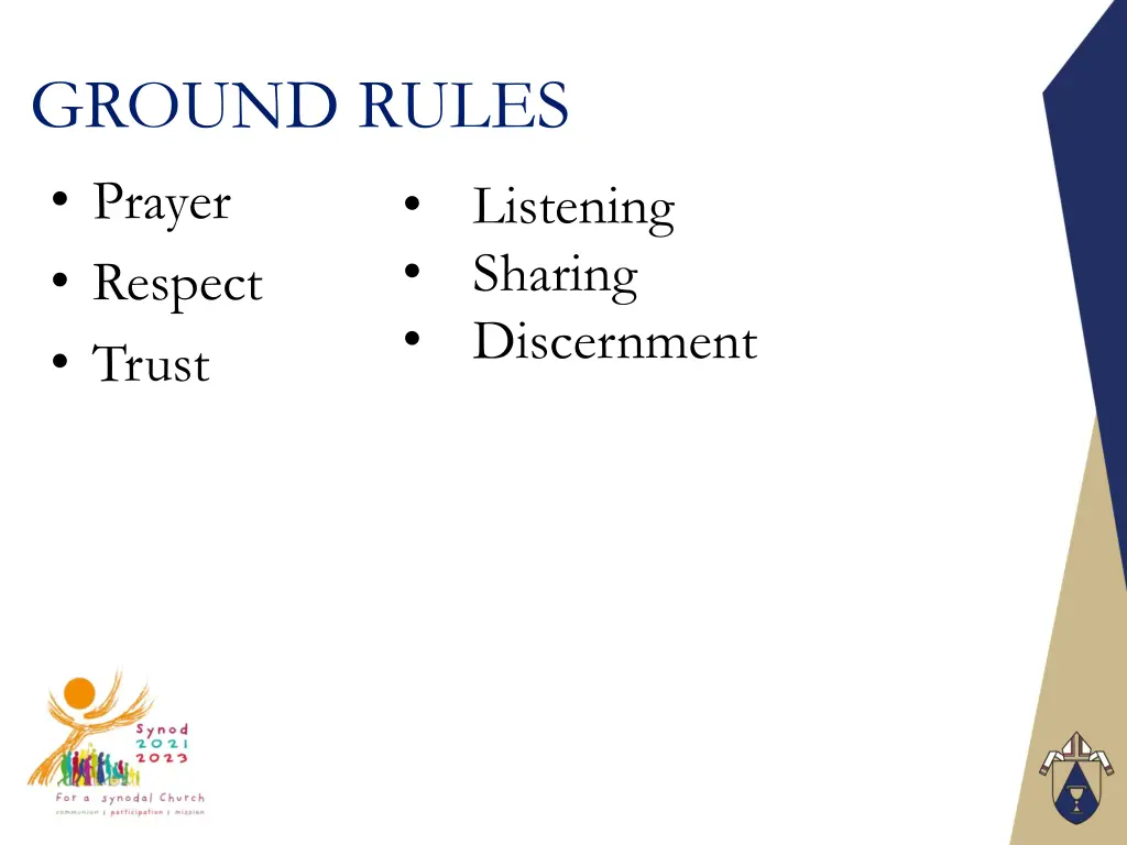 ground rules prayer respect trust