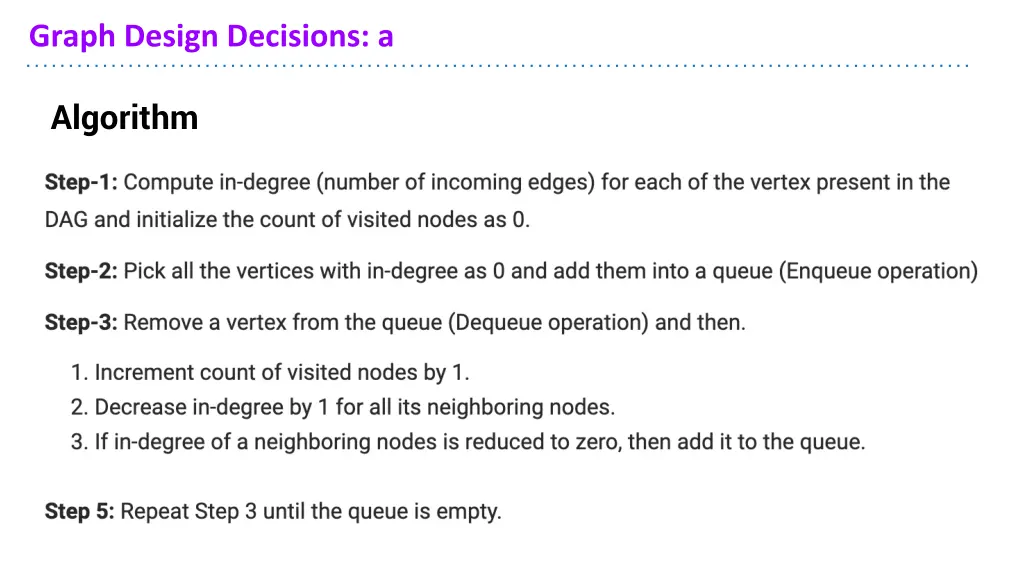 graph design decisions a 17