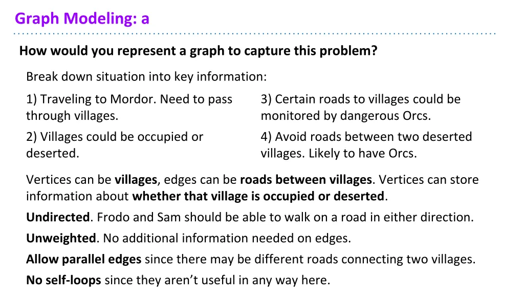 graph modeling a 1