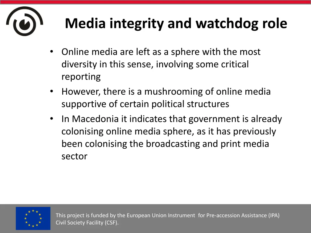 media integrity and watchdog role 1