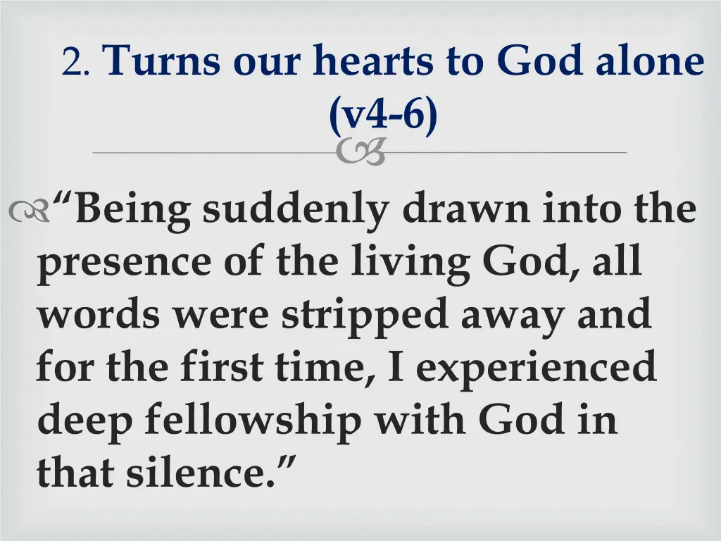 2 turns our hearts to god alone v4 6 4