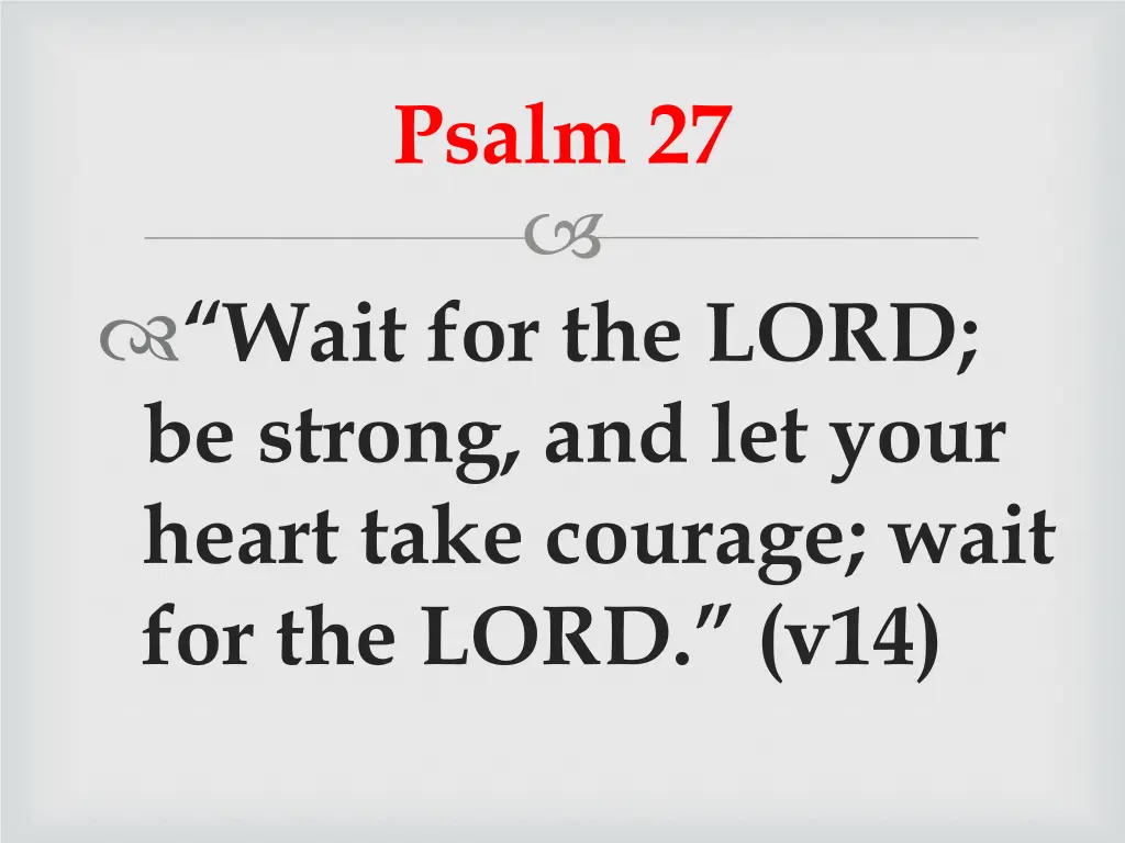 psalm 27