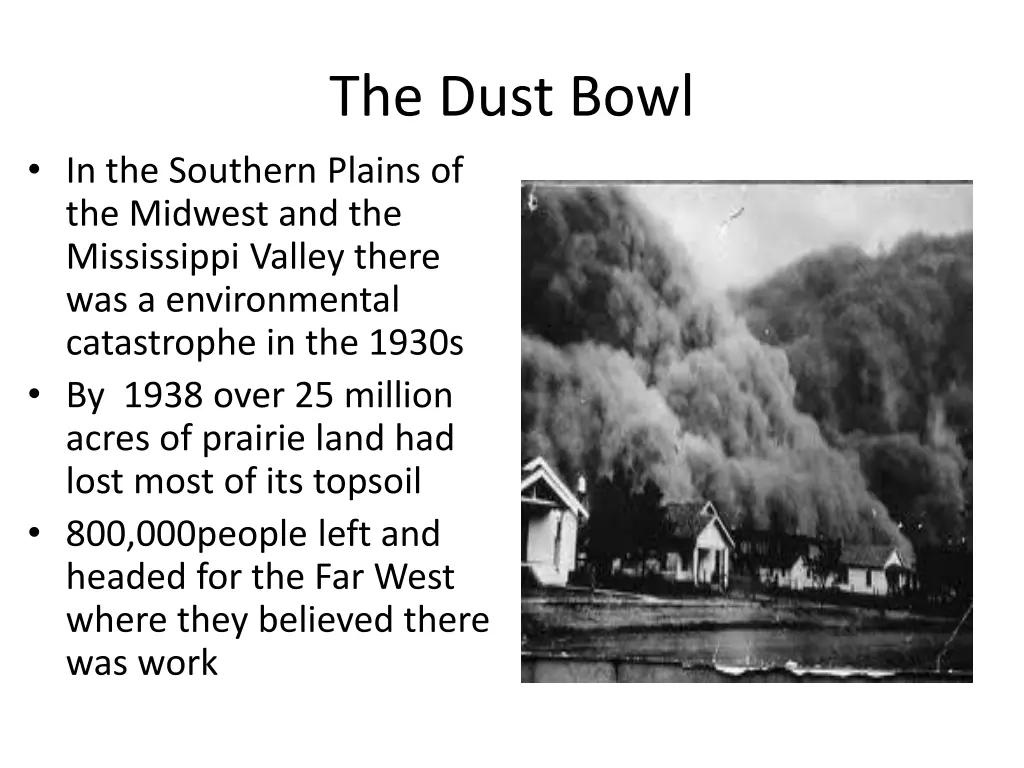 the dust bowl