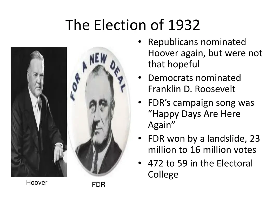 the election of 1932