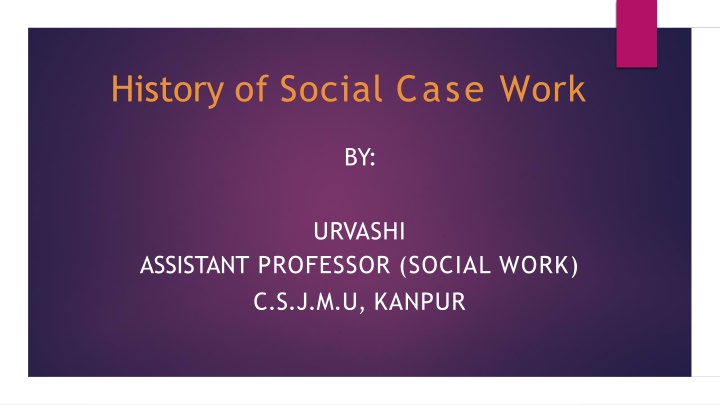 history of social case work