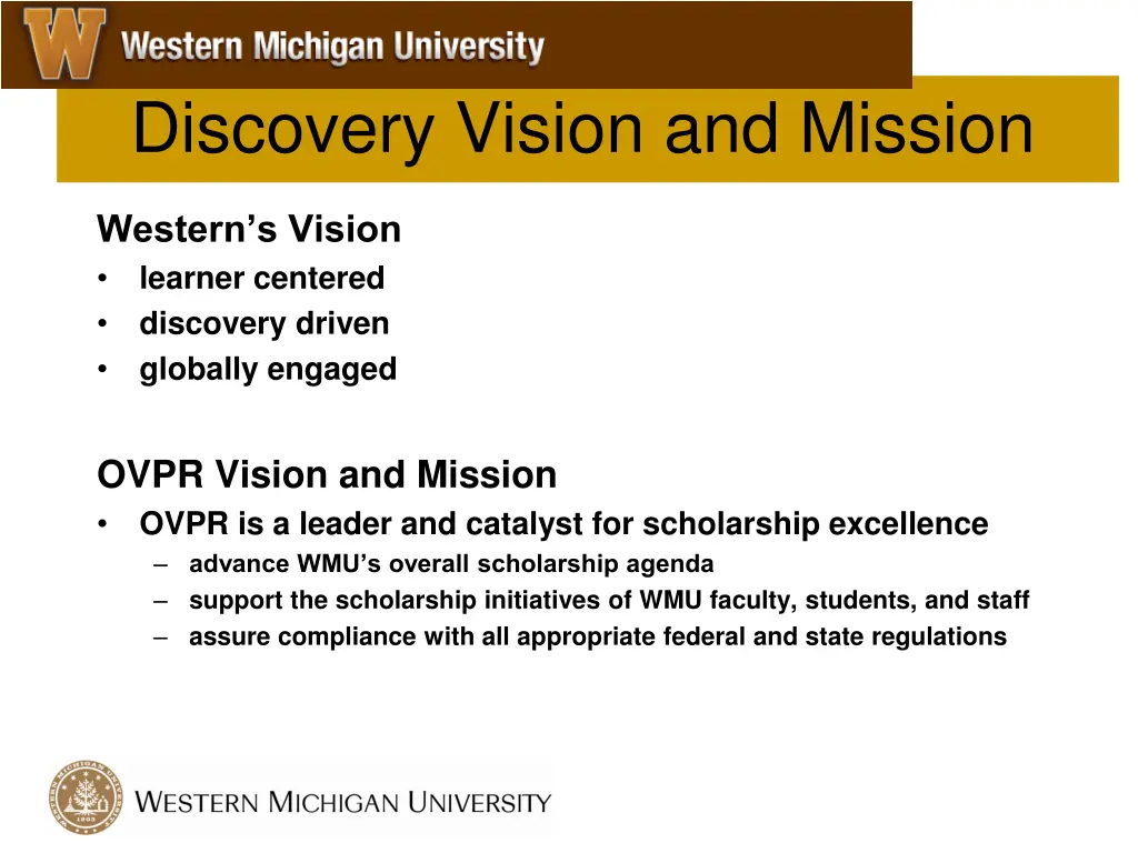 discovery vision and mission