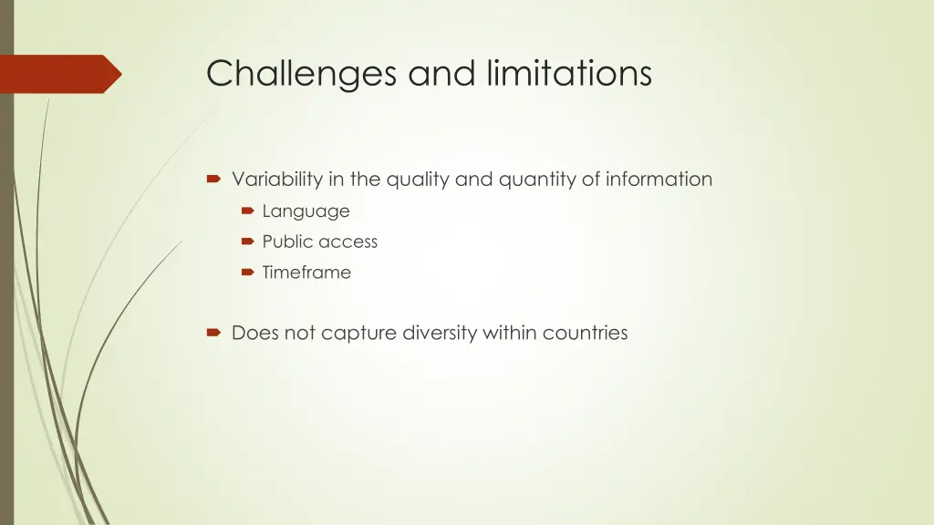 challenges and limitations