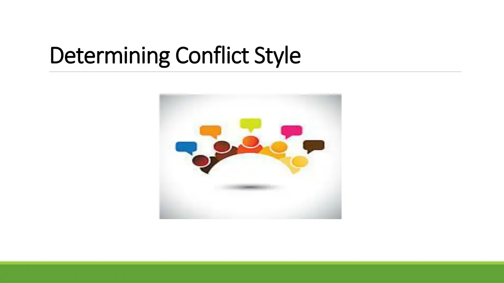 determining conflict style determining conflict