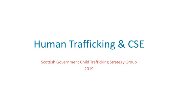 human trafficking cse