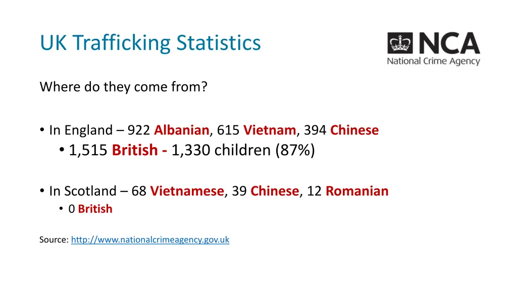 uk trafficking statistics 1