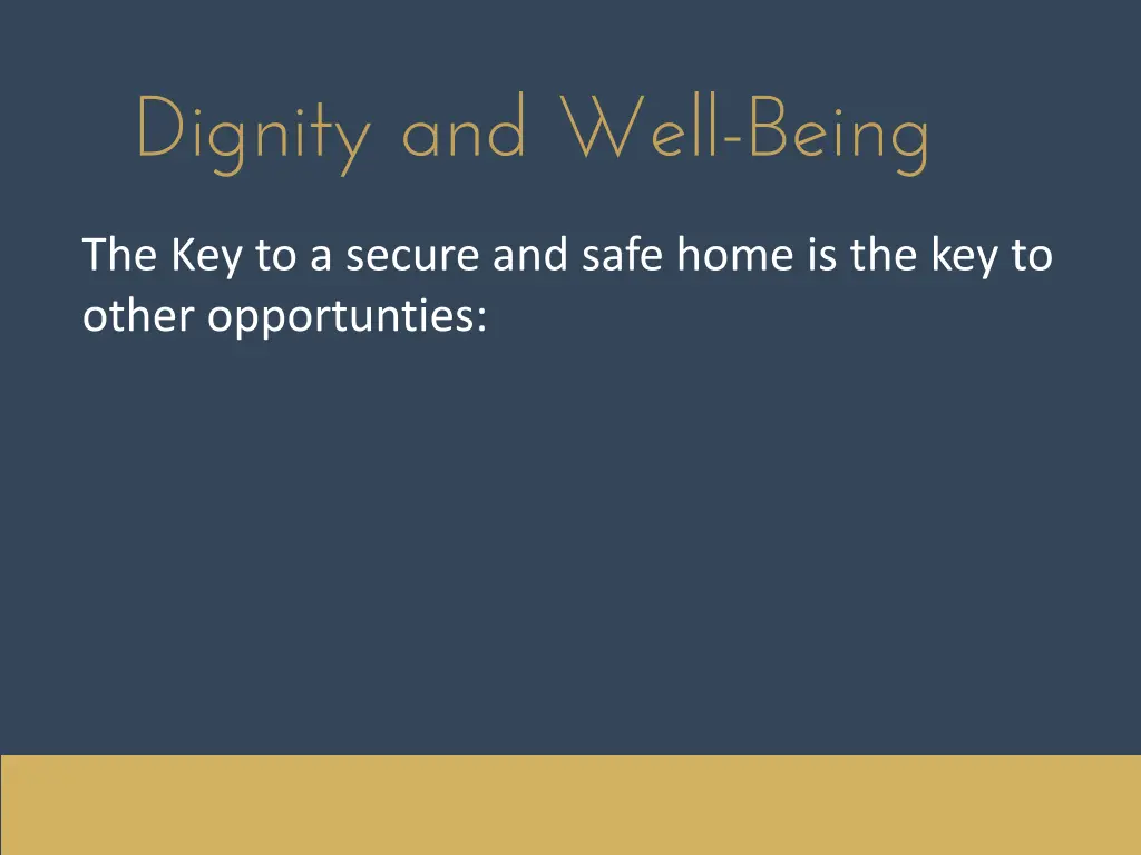 dignity and well being 1