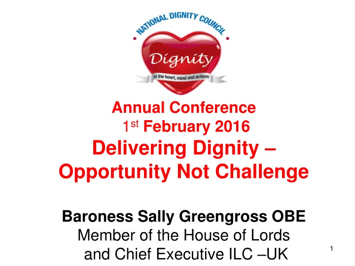 annual conference 1 st february 2016 delivering