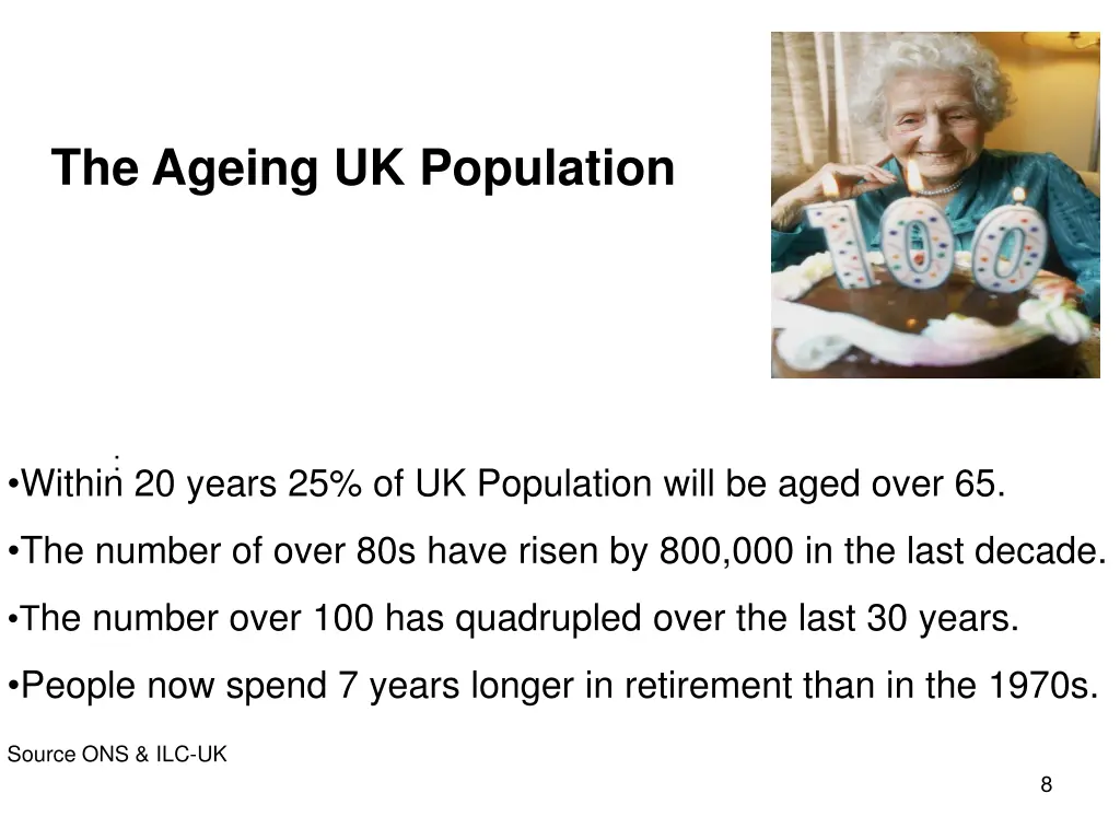 the ageing uk population