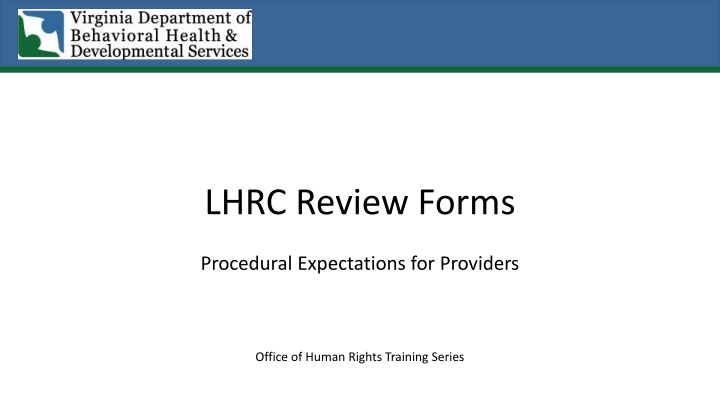 lhrc review forms