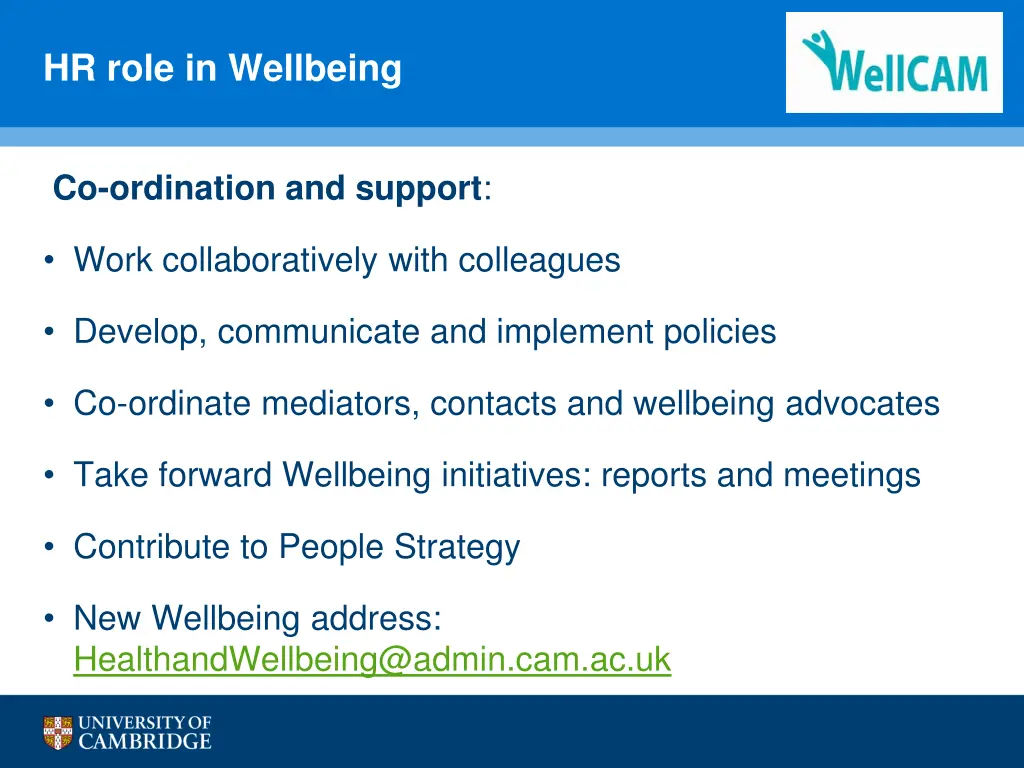 hr role in wellbeing