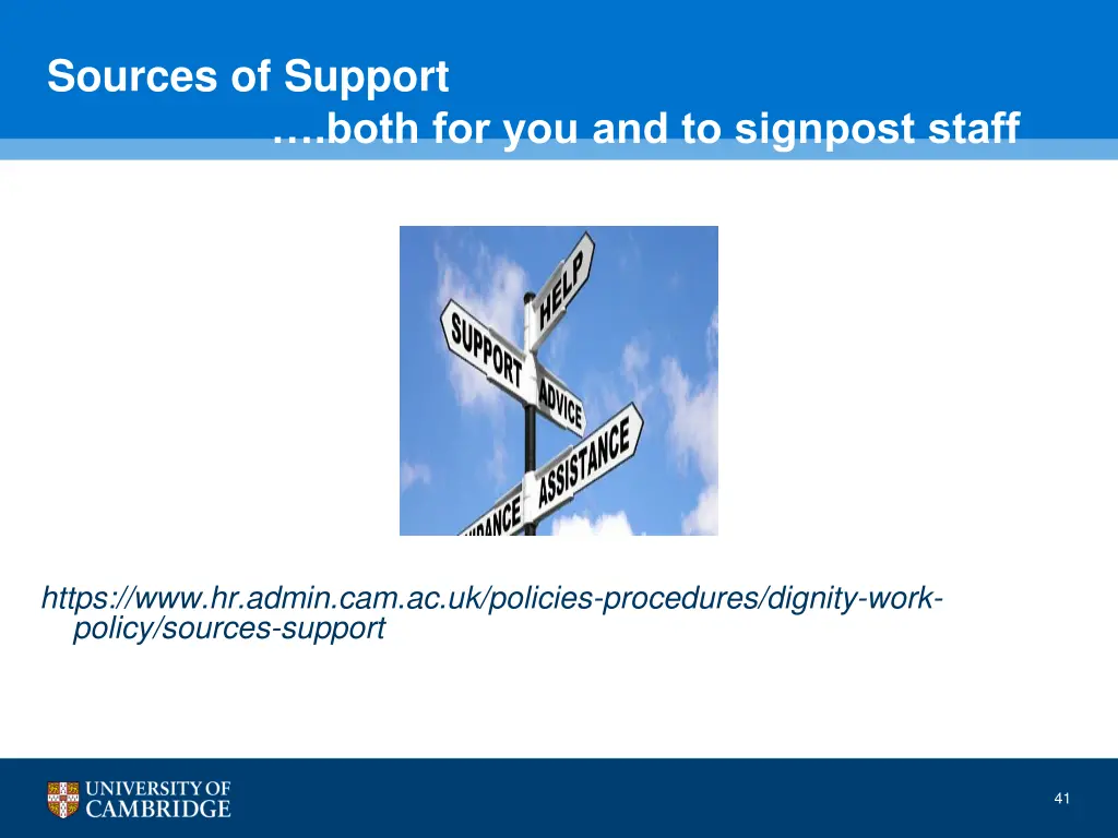 sources of support