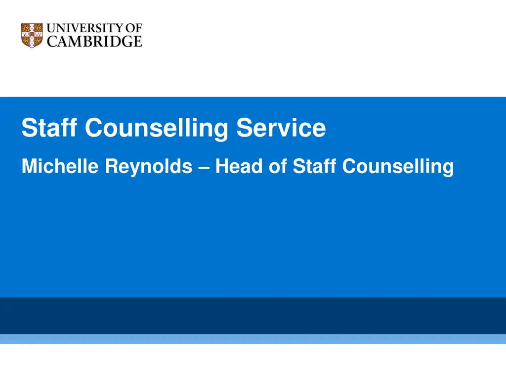 staff counselling service