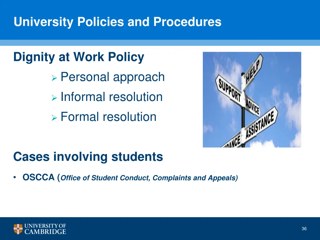 university policies and procedures